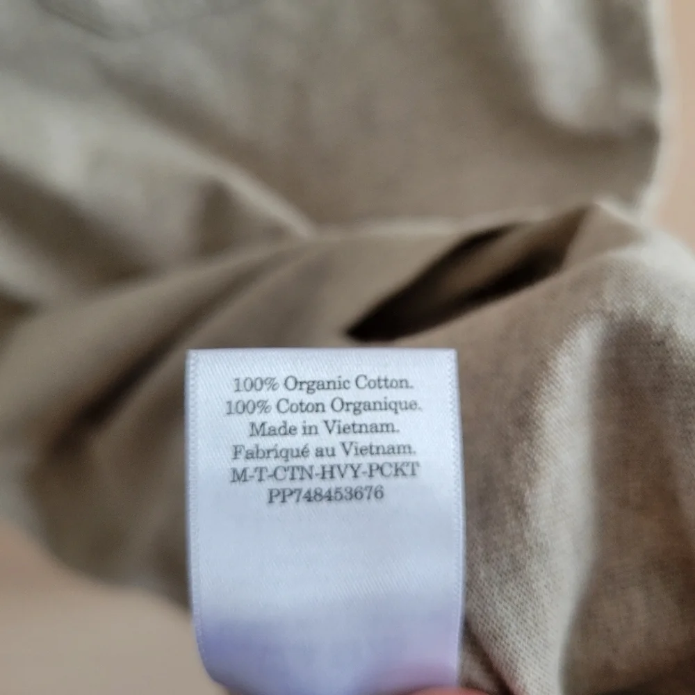 Everlane The Premium-Weight Pocket Tee Uniform Heather Oatmeal Size S - Picture 10 of 11